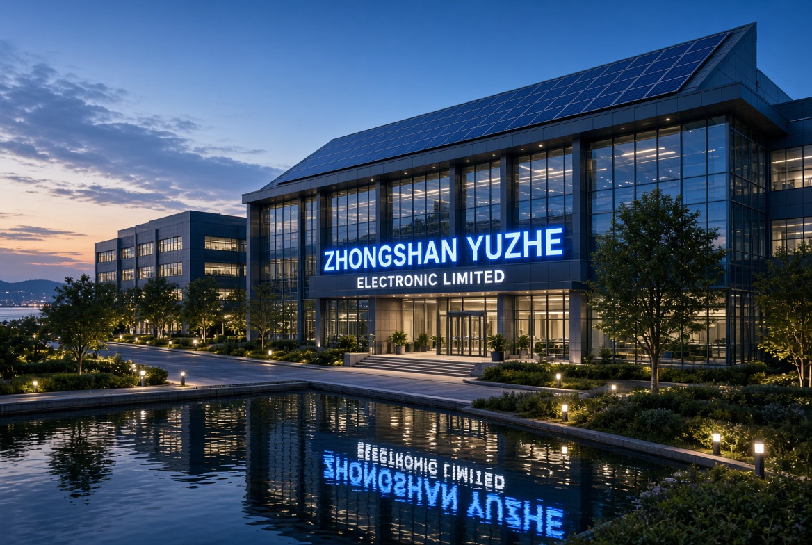 ZHONGSHAN YUZHE ELECTRONIC LIMITED — illustrated factory exterior